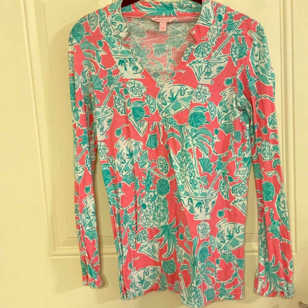 EUC HG Lilly Pulitzer Scorpion Bowl Tunic S